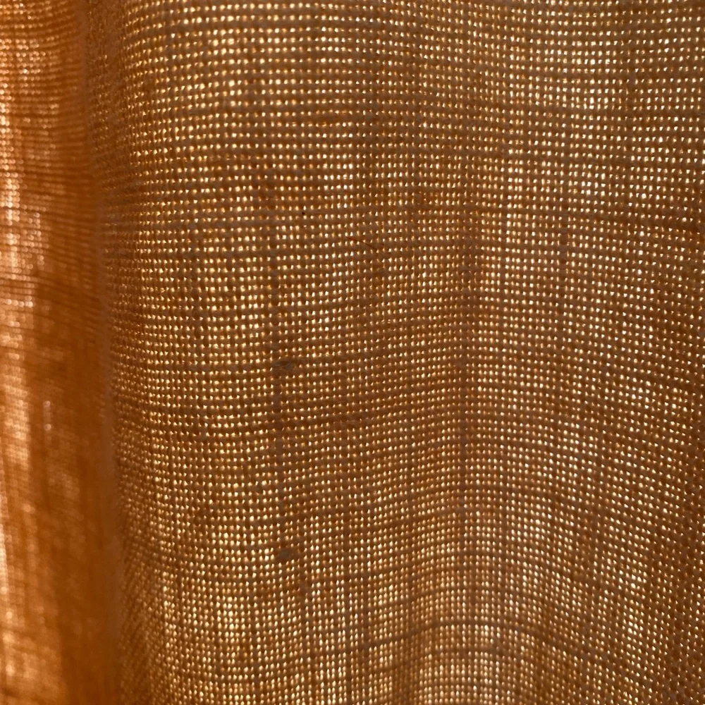 A pair of gorgeous golden rod linen, lined and long drapes.